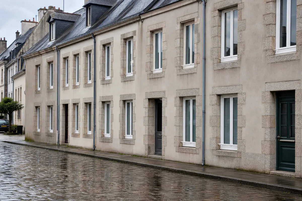 Fenêtres à Saint-Junien : baies étroites et façades sur rue