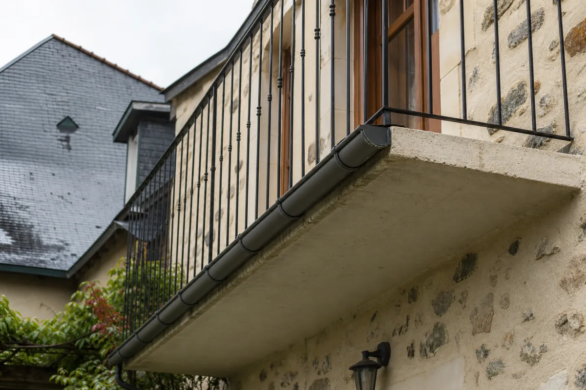 Gouttière sous balcon : aluminium sans soudure en Haute-Vienne